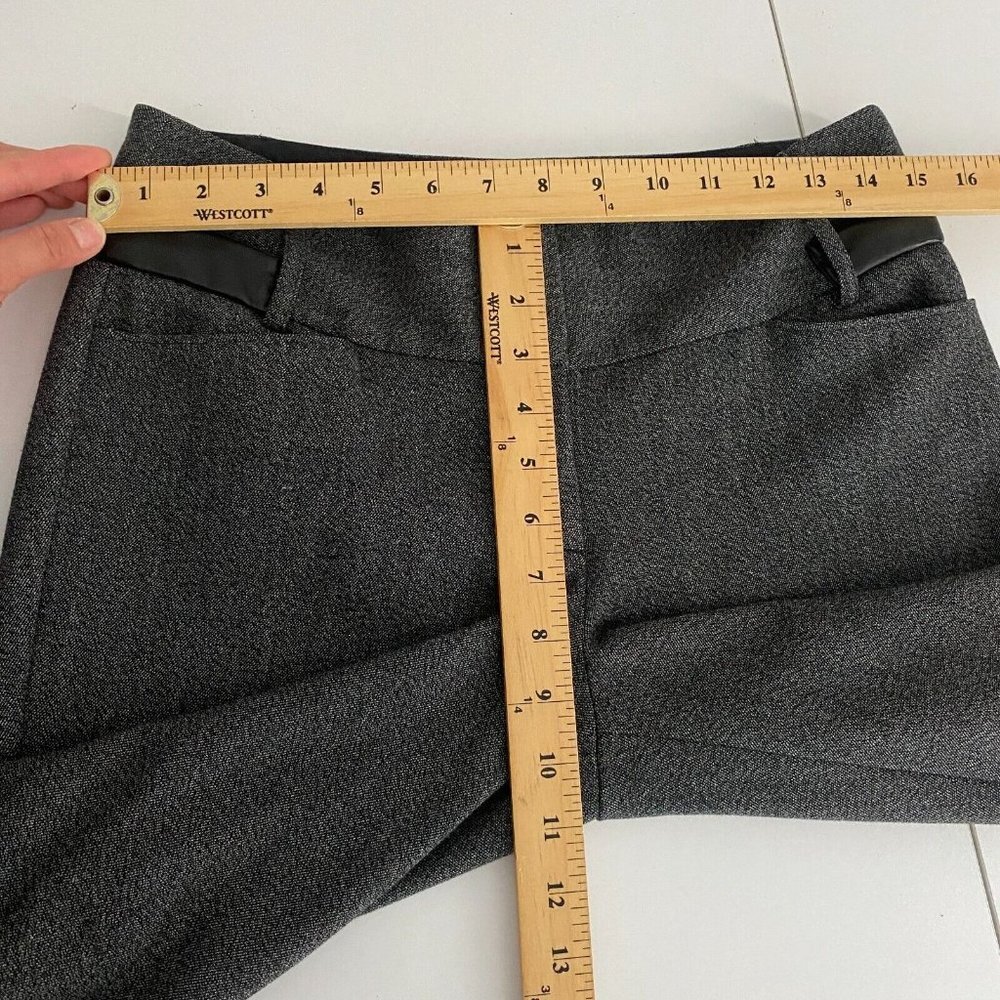 Express Editor Gray Boot Leg Pants Size 4 Gray Mi… - image 8
